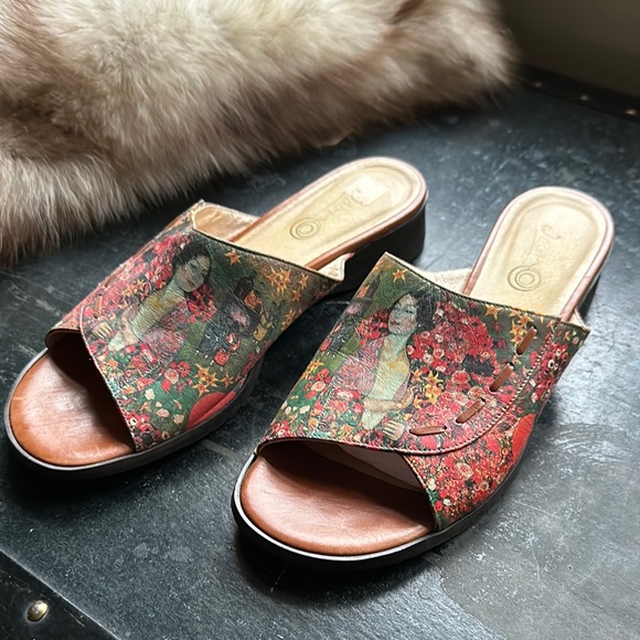 Jeon Gustav Klimt mules - Picture 1 of 7
